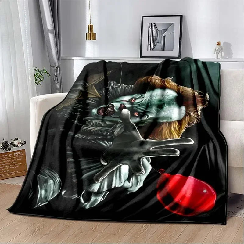 Mantas de Pennywise de Franela Suave 2 - Exclusivo Club Boo