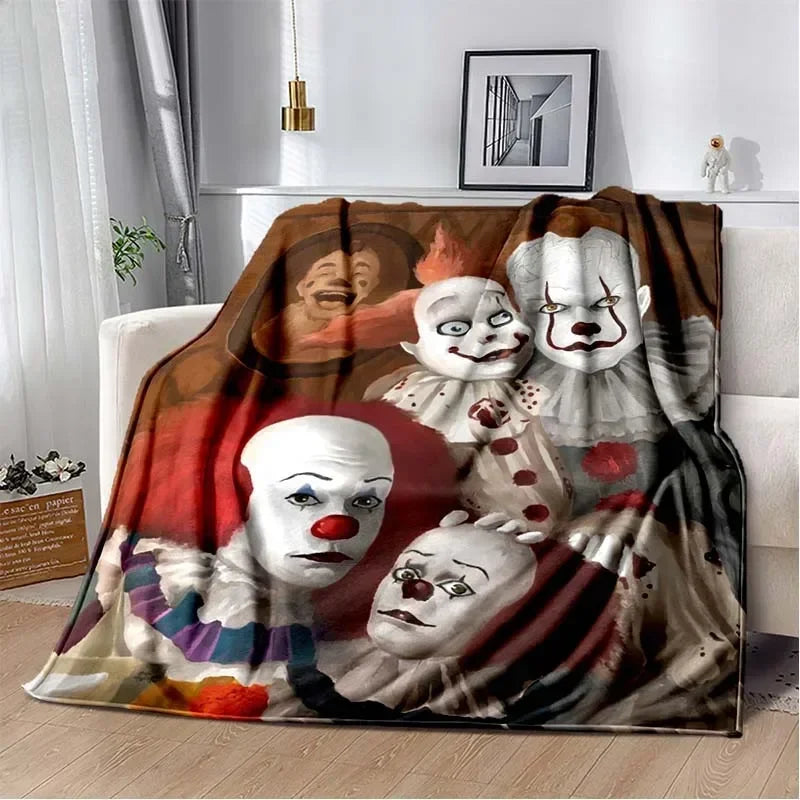 Mantas de Pennywise de Franela Suave 2 - Exclusivo Club Boo
