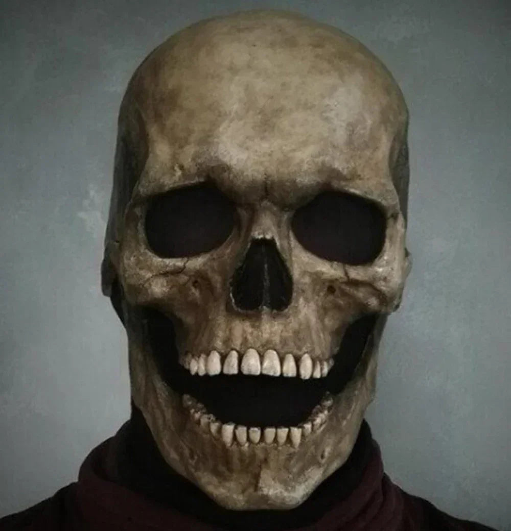 Máscara de Calavera Realista con Mandíbula Móvil – Exclusivo Club Boo
