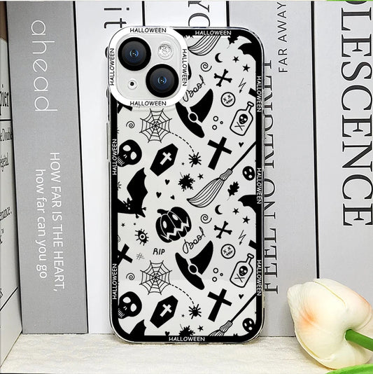 Funda Halloween Blanco y Negro
