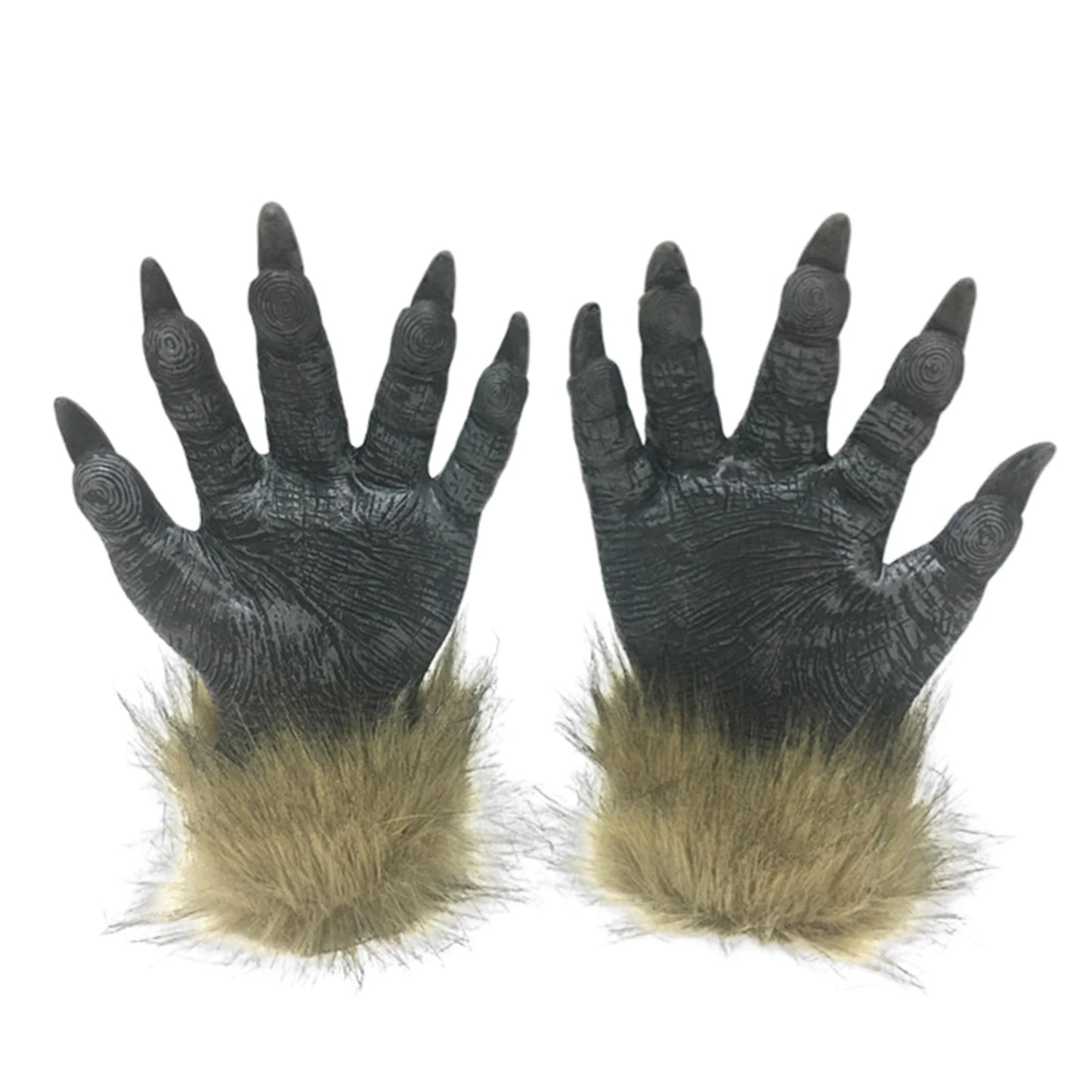 Set Hombre Lobo – Máscara de látex y guantes peludos
