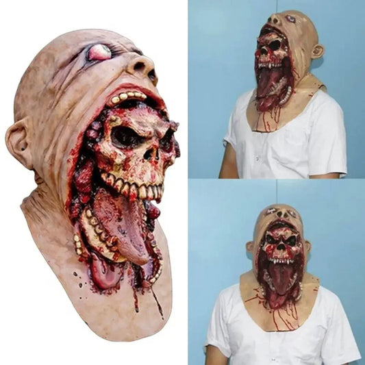 Máscara "Doble Horror Calavera Sangrienta"