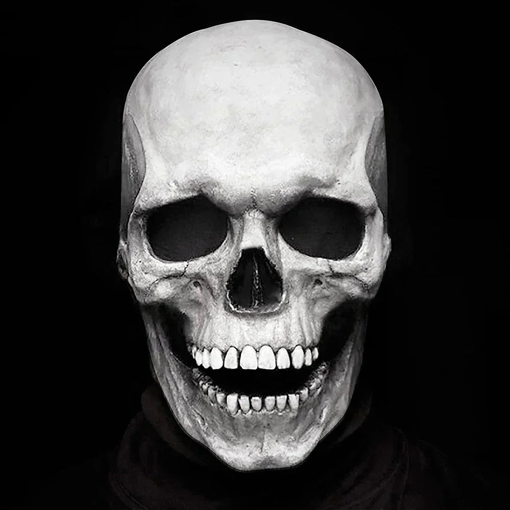 Máscara de Calavera Realista con Mandíbula Móvil – Exclusivo Club Boo