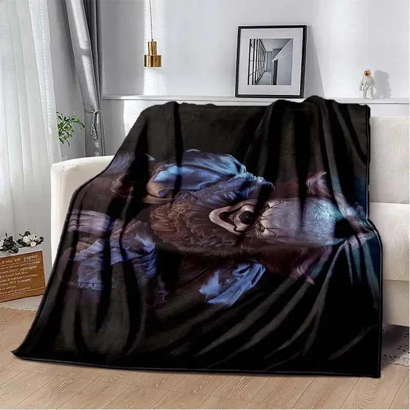 Mantas de Pennywise de Franela Suave 2 - Exclusivo Club Boo