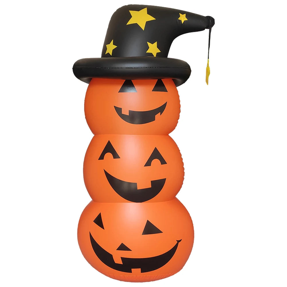 Torre Inflable de Calabazas con Sombrero de Bruja – Exclusivo Club Boo