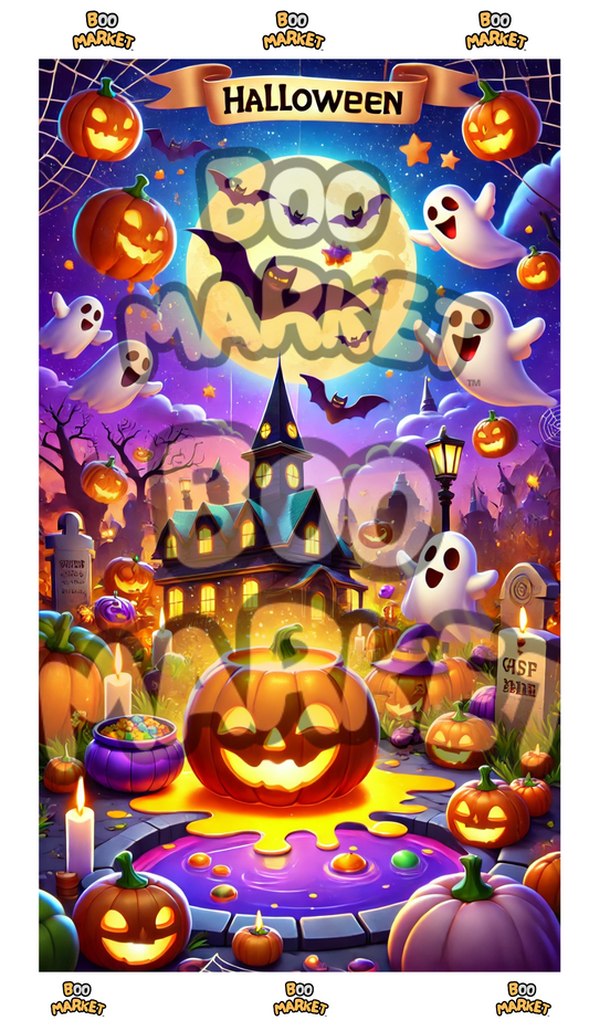 Splash Art de Halloween – Divertido y Familiar (Para Móvil)