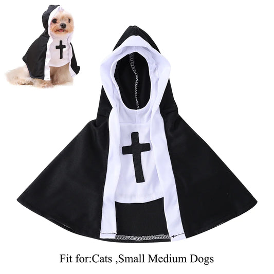 Disfraz Monja para Perros y Gatos